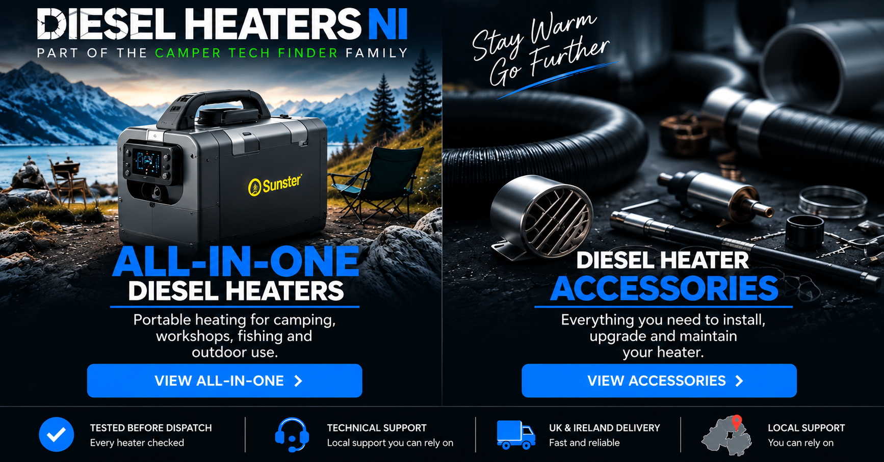 All-in-One Diesel Heaters and Diesel Heater Accessories