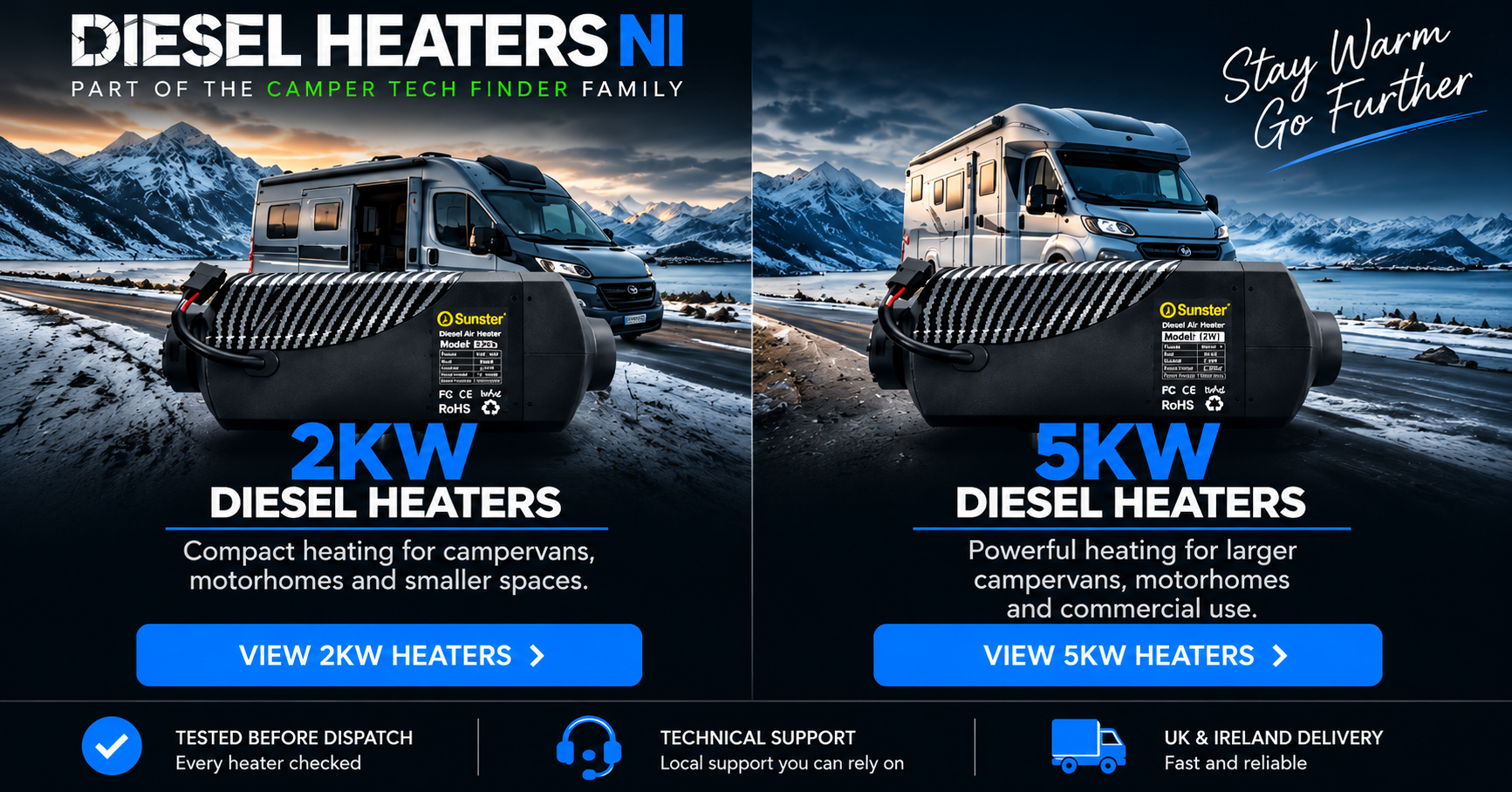 2kW and 5kW Diesel Heaters